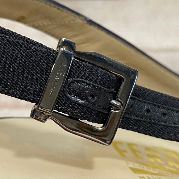 Womens Salvatore Ferragamo Black Buckled Slingback Heels Size 7.5 4A (narrow) - Picture 9 of 13